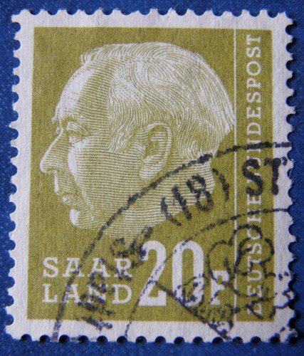 Saarland 1957 heuss ii - saarland,