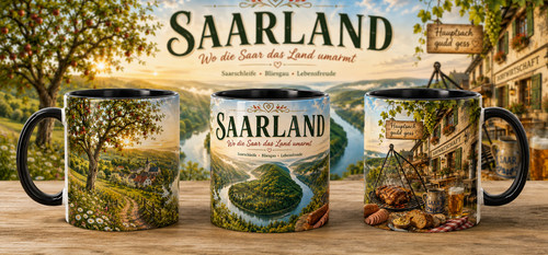 Saarland souvenir tasse - souvenir,