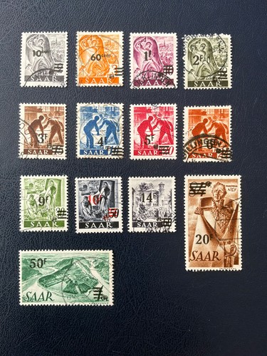 Saarland 1948 freimarken - saarland,