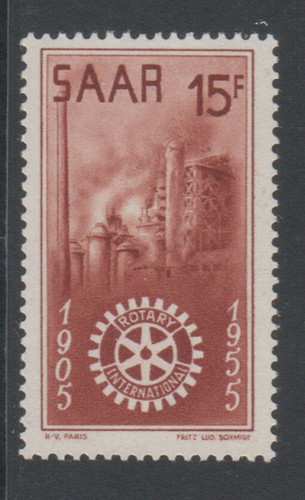 Saarland 1955 358 - saarland, mi.nr.