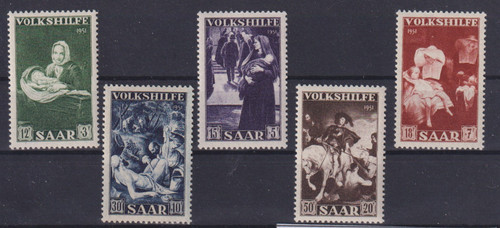 Saarland 1951 309 313 - 1951, 309-313