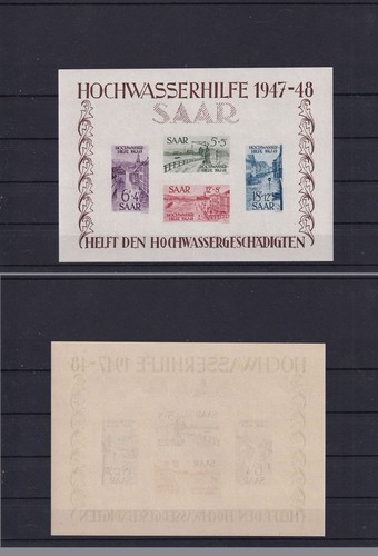Saarland block postfrisch - saarland,