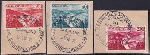 Saarland 1948 252 254 - 1948, nr.