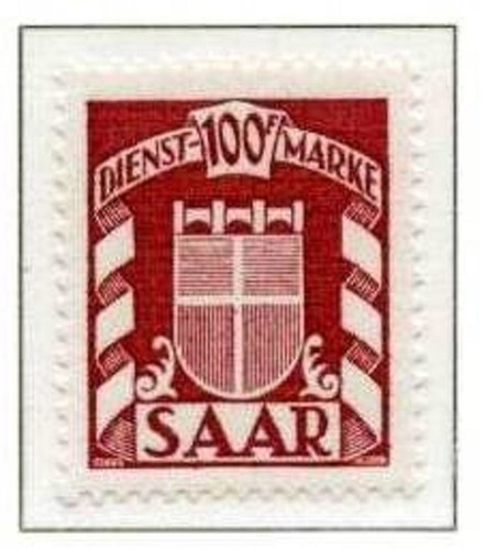 Saarland 1949 dienstmarken - saarland,