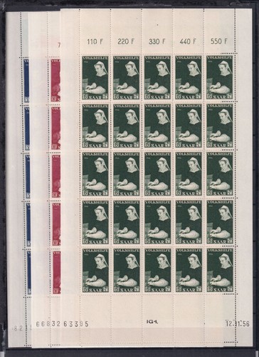 Saarland 376 378 postfrisch - 376-378,