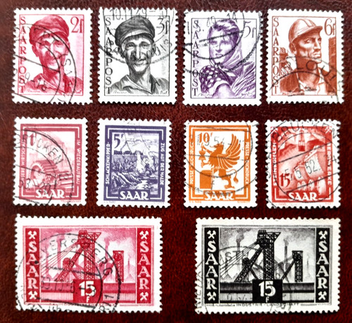 Briefmarken saarland 1948 - saarland, 1948-53