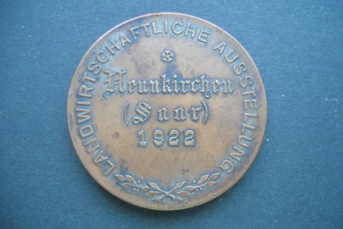Saarland bronzemedaille 1922 - saarland:,