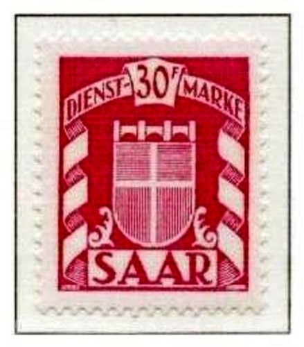 Saarland 1949 dienstmarken - saarland,