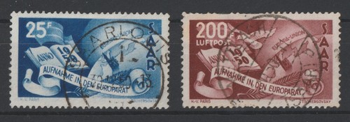 Saarland 1950 297 298 - saarland,