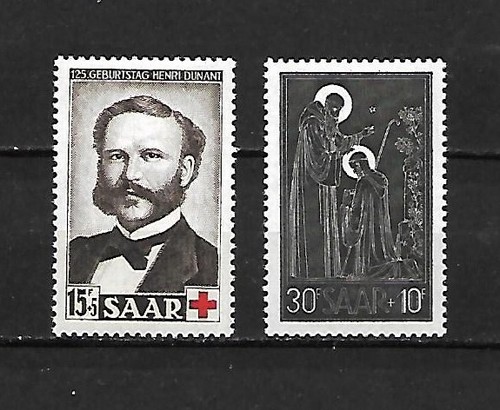 Saarland 1953 343 347 - saarland,