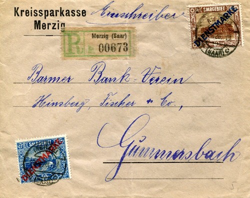 Briefe deutschland saargebiet - deutschland,