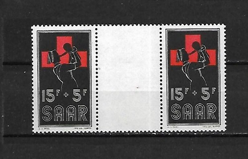 Saarland 1955 360 rotes kreuz - rotes,