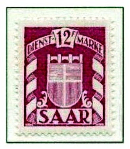 Saarland 1949 dienstmarken - 1949:,