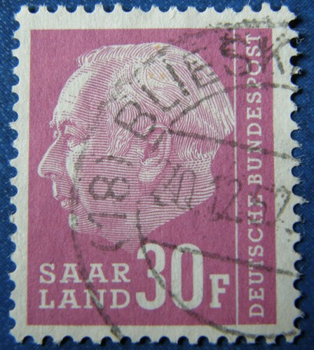 Saarland 1957 heuss ii - saarland,