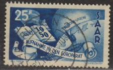Saar 297: 25 Fr.  Europarat