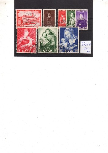 Saarland aus 1954 gestplt - aus,