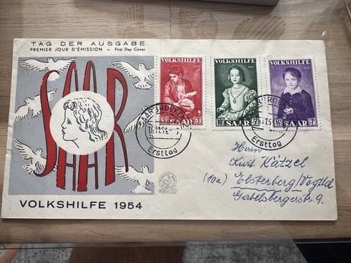 Saarland ersttagsbrief - saarland, (fdc)
