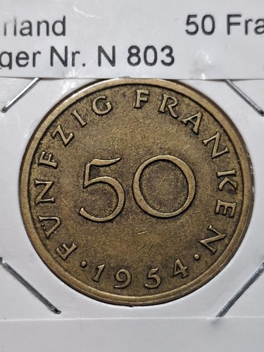 Saarland franken 1954 - saarland,
