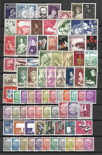 Saarland 1953 1959 komplett - saarland,