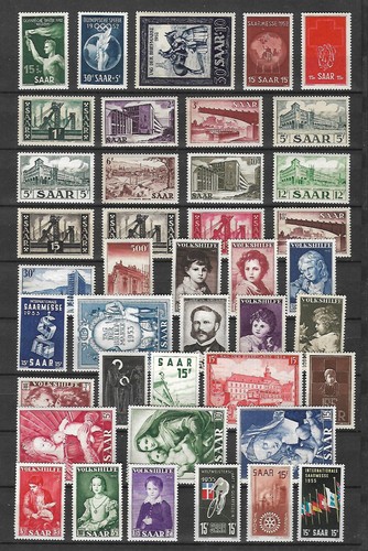 Saarland sammlung 1952 1959 - 1952,