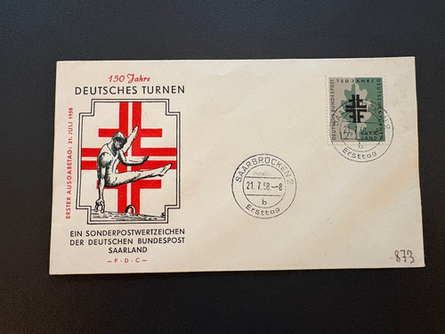 Saarland fdc ersttagsbrief - saarland, 150