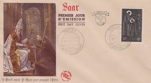 Saarland fdc 347 - saarland,