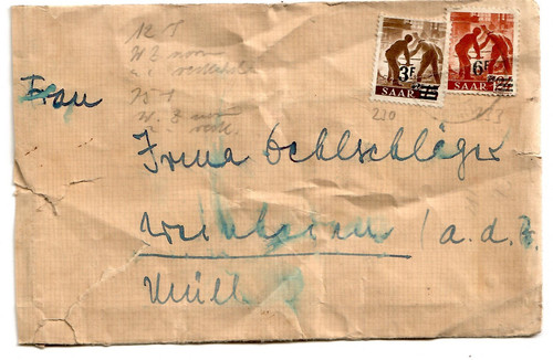Saarland bedarfsbrief mit - bedarfsbrief,