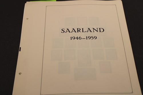 Saarland sammlung 1947 1959 - saarland,