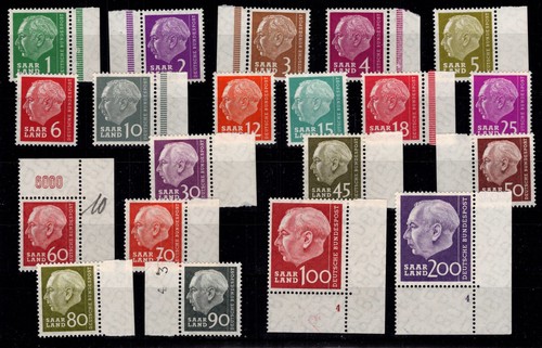 Saarland 380 399 postfrisch - saarland, 380-399