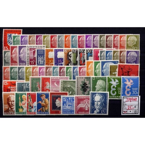 Saarland 1957 nr - saarland, 1957-59