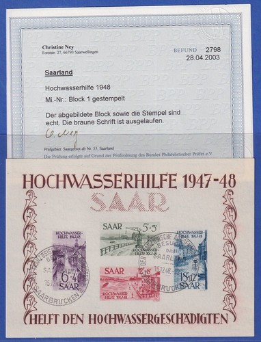 Saarland 1948 hochwasserhilfe - 1948,
