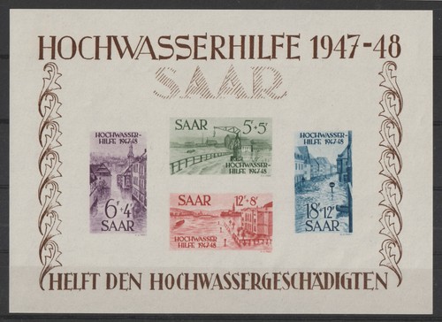 Saarland 1948 block - 1948,